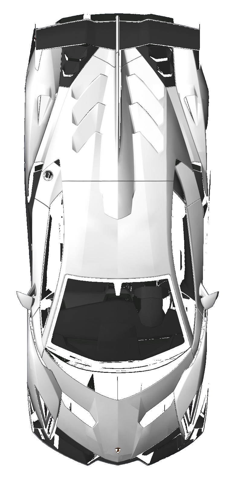 Lamborghini top view